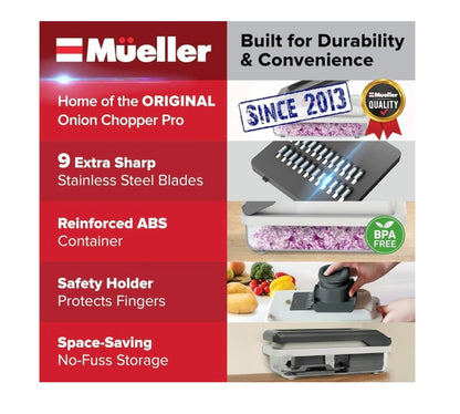 Vegetable Chopper, 16-in-1 Multifunctional Food Chopper, 8 Blades Vegetable Slicer, Onion Chopper Vegetable Cutter & Adjustable Veggie Slicer, Potato Dicer Chopper, Container for Salad Garlic